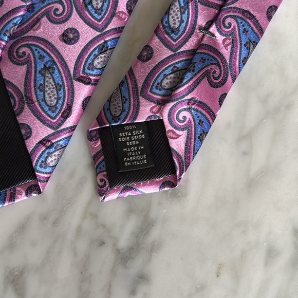 Zegna 100% Silk Tie Made In Italy - Picture 5 of 5